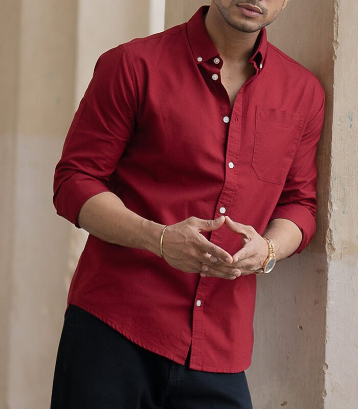 Brick Red Oxford Shirt